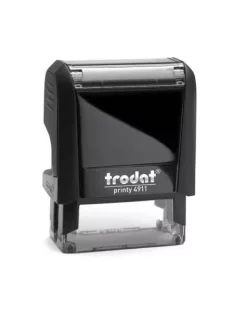   TRODAT Bélyegző, TRODAT "Printy 4911", fekete ház, fekete párnával