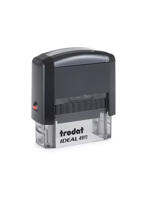 TRODAT Bélyegző, TRODAT "Ideal 4911", fekete ház, fekete párnával