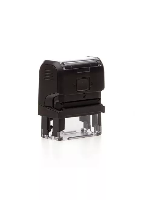 TRODAT Bélyegző, TRODAT "Printy 4912", fekete ház, fekete párnával