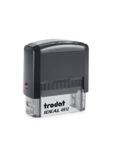   TRODAT Bélyegző, TRODAT "Ideal 4912", fekete ház, fekete párnával