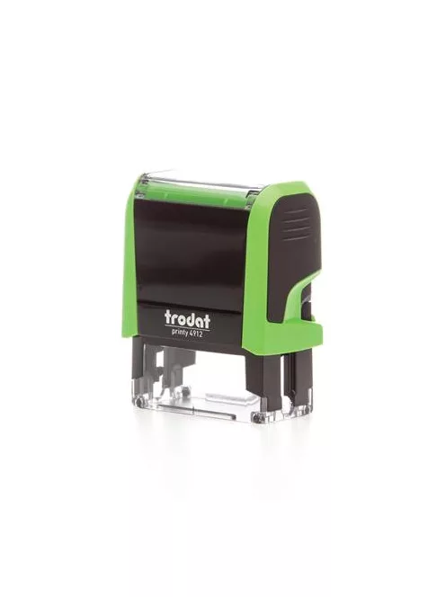 TRODAT Bélyegző, TRODAT "Printy 4912", világoszöld ház, fekete párnával