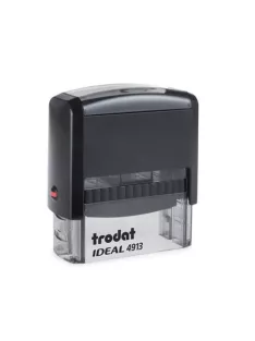   TRODAT Bélyegző, TRODAT "Ideal 4913", fekete ház, fekete párnával