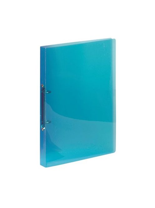 VIQUEL Gyűrűs könyv, 2 gyűrű, 25 mm, A4, PP, VIQUEL "Propyglass", kék