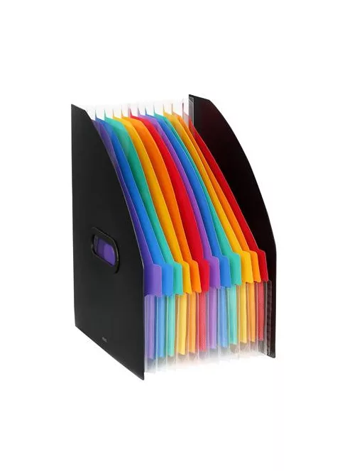 VIQUEL Iratpapucs, PP, 12 részes, VIQUEL, "Rainbow Class", fekete