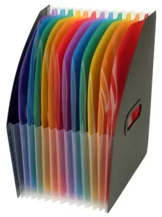   VIQUEL Iratpapucs, PP, 12 részes, VIQUEL, "Rainbow Class", fekete