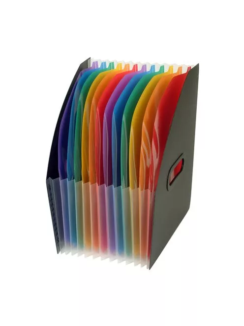 VIQUEL Iratpapucs, PP, 12 részes, VIQUEL, "Rainbow Class", fekete