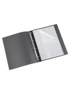 VIQUEL Bemutatómappa, lefűzhető, 20 zsebes, A4, VIQUEL, "Essentiel", fekete