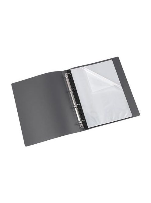 VIQUEL Bemutatómappa, lefűzhető, 20 zsebes, A4, VIQUEL, "Essentiel", fekete