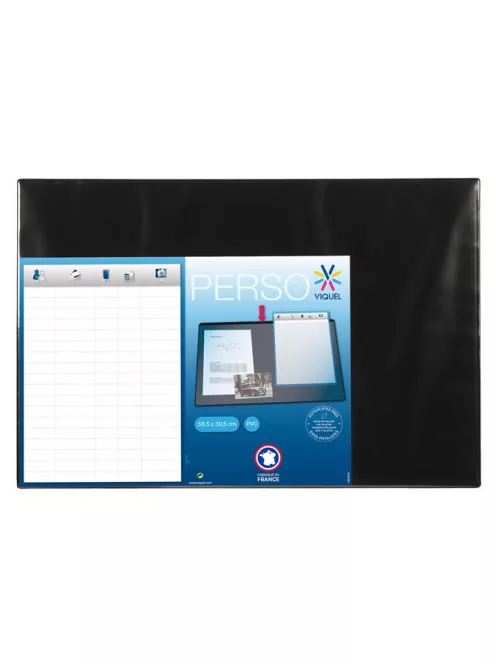 VIQUEL Könyökalátét, víztiszta zsebbel, VIQUEL, fekete