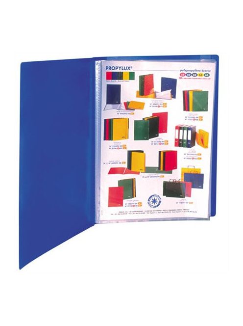 VIQUEL Bemutatómappa, 20 zsebes, A4, VIQUEL "Essentiel", kék