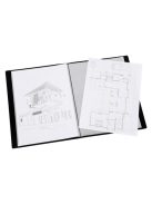 VIQUEL Bemutatómappa, 30 zsebes, A3, VIQUEL "Essentiel", fekete