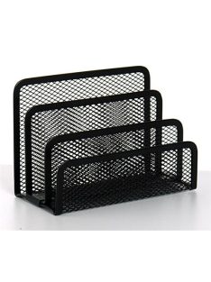   VICTORIA OFFICE Levéltartó, fémhálós, VICTORIA OFFICE, fekete