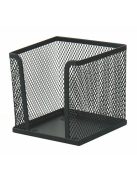VICTORIA OFFICE Kockatömbtartó, fémhálós, VICTORIA OFFICE, fekete