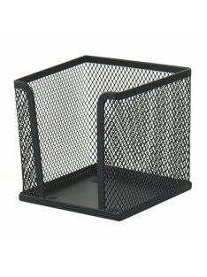   VICTORIA OFFICE Kockatömbtartó, fémhálós, VICTORIA OFFICE, fekete