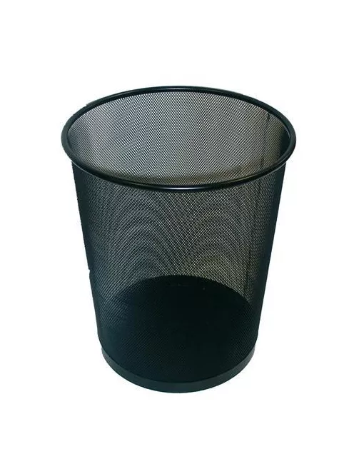 VICTORIA OFFICE Papírkosár, fémhálós, VICTORIA OFFICE, fekete