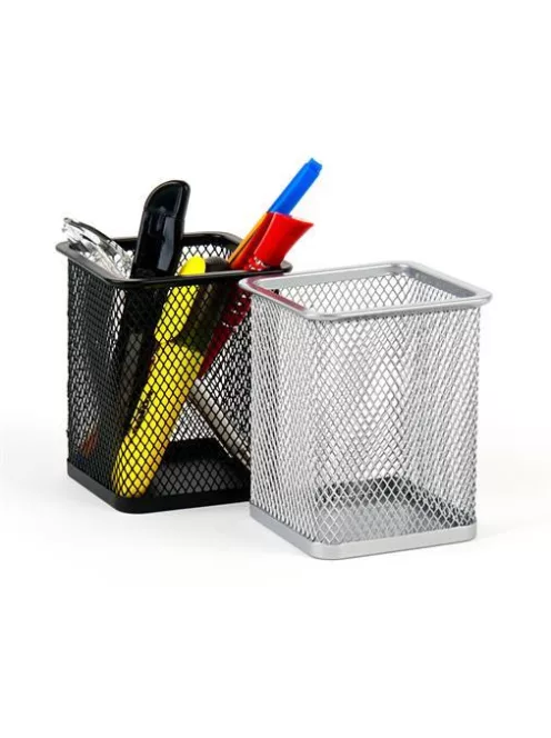 VICTORIA OFFICE Írószertartó, fémhálós, szögletes, VICTORIA OFFICE, fekete