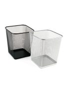 VICTORIA OFFICE Papírkosár, fémhálós, szögletes, VICTORIA OFFICE, fekete