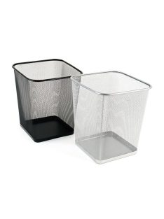   VICTORIA OFFICE Papírkosár, fémhálós, szögletes, VICTORIA OFFICE, fekete