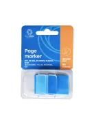 Jelölőcímke 25x45mm, 50lap, műanyag Bluering® világoskék