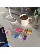 Jelölőcímke 25x45mm, 50lap, műanyag Bluering® világoskék