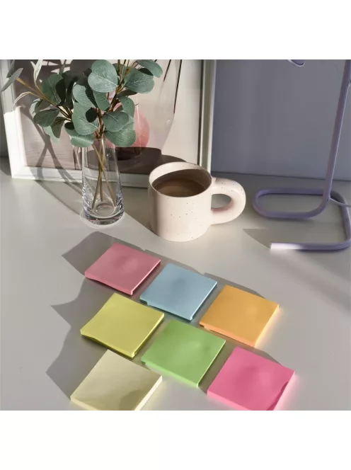 Jegyzettömb öntapadó, 76x76mm, 80lap, 'Z' Bluering® , sárga