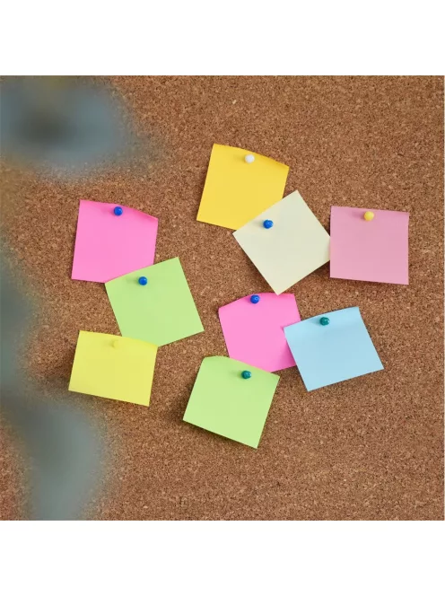 Jegyzettömb öntapadó, 76x76mm, 80lap, 'Z' Bluering® , sárga