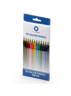   Színes ceruza készlet, hatszögletű Bluering® 12 klf. szín , Bálnás