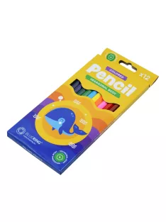   Színes ceruza készlet, hatszögletű Bluering® 12 klf. szín