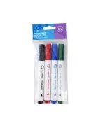 Alkoholos marker készlet, 1-4mm, vágott hegyű, 4-es készlet, Bluering®