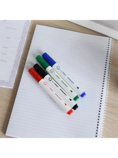 Alkoholos marker készlet, 3mm, kerek hegyű 4-es készlet Bluering®