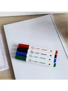   Alkoholos marker készlet, 1-4mm, vágott hegyű, 4-es készlet, Bluering®