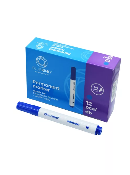 Alkoholos marker 1-4mm, vágott végű Bluering® kék