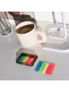 Jelölőcímke 12x45mm, 5x25lap, műanyag 5szín/bliszter, adagolón Bluering®