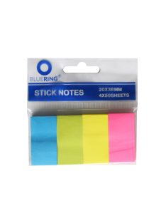 Jelölőcímke 20x38mm, 4x50lap, papír, Bluering®