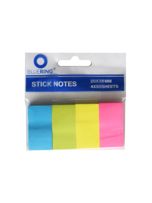 Jelölőcímke 20x38mm, 4x50lap, papír, Bluering®