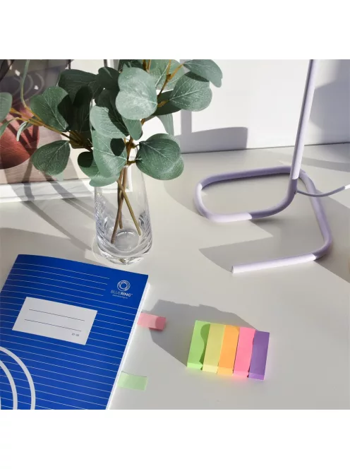 Jelölőcímke 15x50mm, 5x100lap, papír, Bluering®