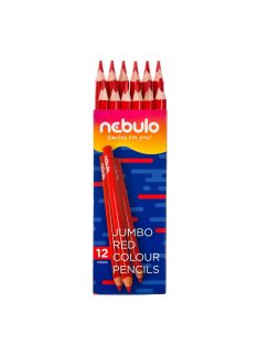 Színes ceruza, jumbo háromszög, Nebulo piros