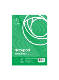 Jegyzettömb ragasztott, A4, 50lap, Bluering® sima