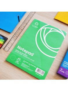 Jegyzettömb ragasztott, A4, 50lap, Bluering® sima