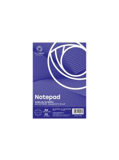 Jegyzettömb ragasztott, A6, 50lap, Bluering® vonalas