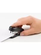 Tűzőgép Mini, 12 lap, 24-26/6, bliszter, fényes fekete