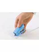 Tűzőgép Mini, 12 lap, 24-26/6, bliszter, fényes kék