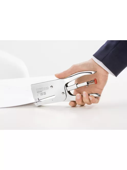 Tűzőgép kalauz B 39, 50 lap 24-26/6-8 SUPER, fémes, krómozott