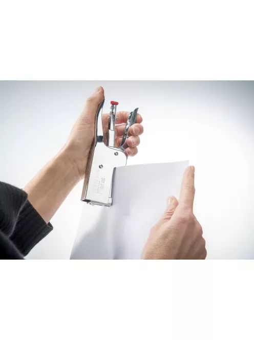 Tűzőgép kalauz B 39, 50 lap 24-26/6-8 SUPER, fémes, krómozott