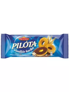   GYŐRI Vaníliás karika, 150 g, GYŐRI "Pilóta", tejcsokoládés