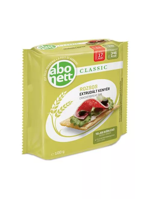 ABONETT Extrudált kenyér, ABONETT, 100 g, rozsos
