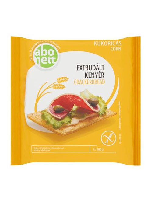 ABONETT Extrudált kenyér, ABONETT, 100 g, kukoricás, gluténmentes