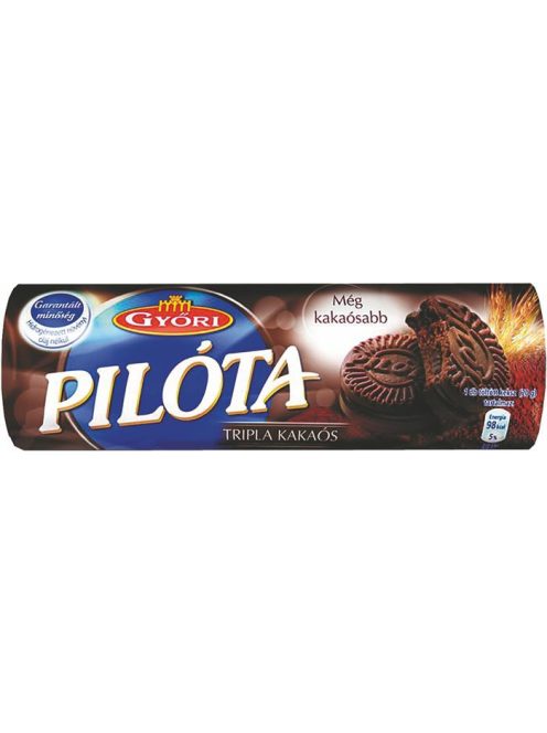 GYŐRI Keksz, 180 g, GYŐRI "Pilóta Tripla", kakaós