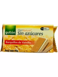 GULLÓN Nápolyi, cukormentes, 60 g, GULLÓN, vaníliás