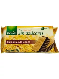 GULLÓN Nápolyi, cukormentes, 60 g, GULLÓN, kakaós